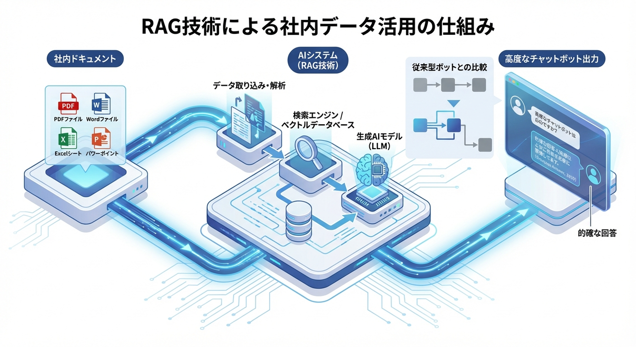 RAG技術による社内データの仕組み