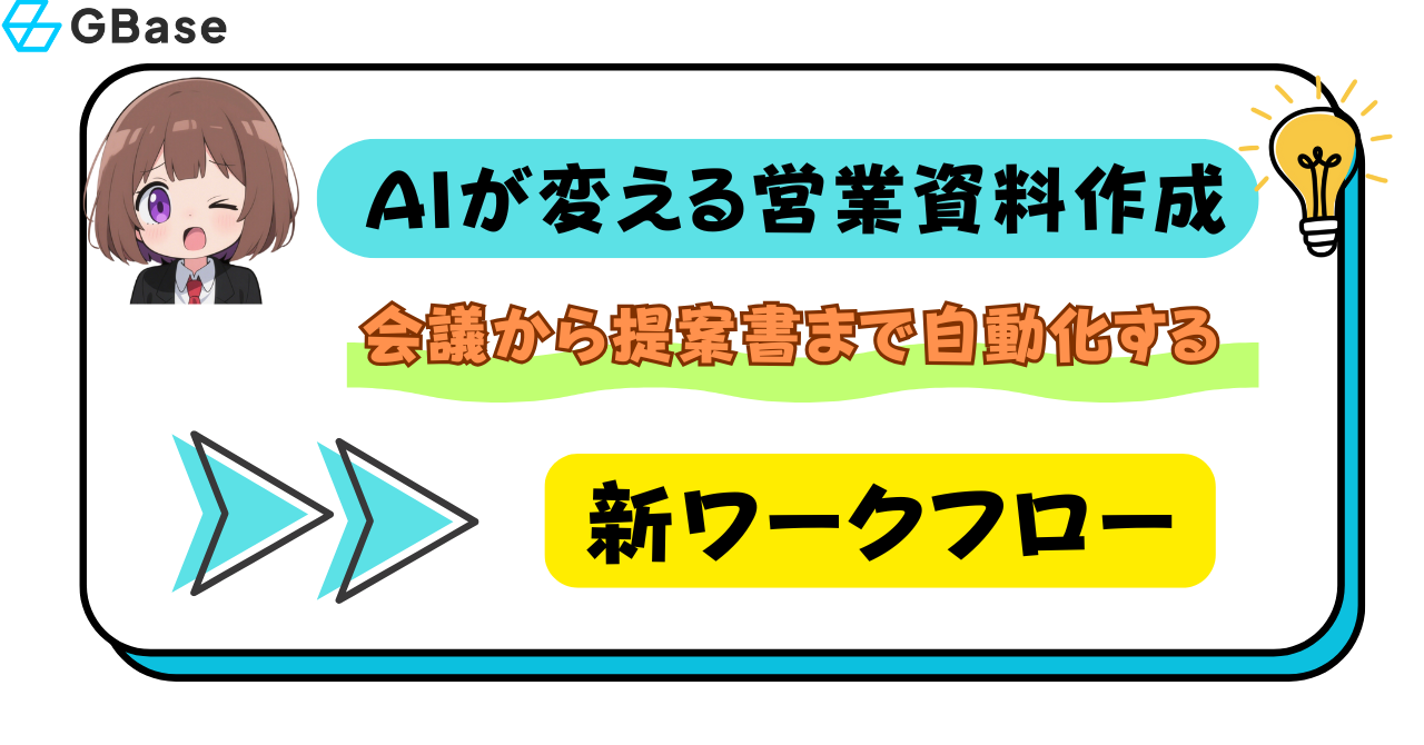 AIが変える営業資料作成｜会議から提案書まで自動化する新ワークフロー