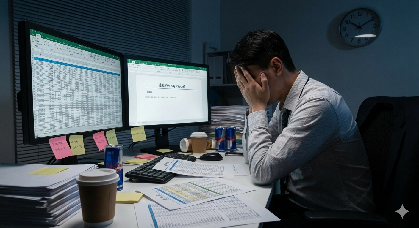 非常に非効率な業務